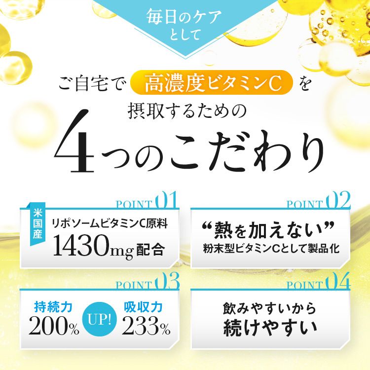 クリニックの発想 飲む高濃度ビタミンC リポソームビタミンC